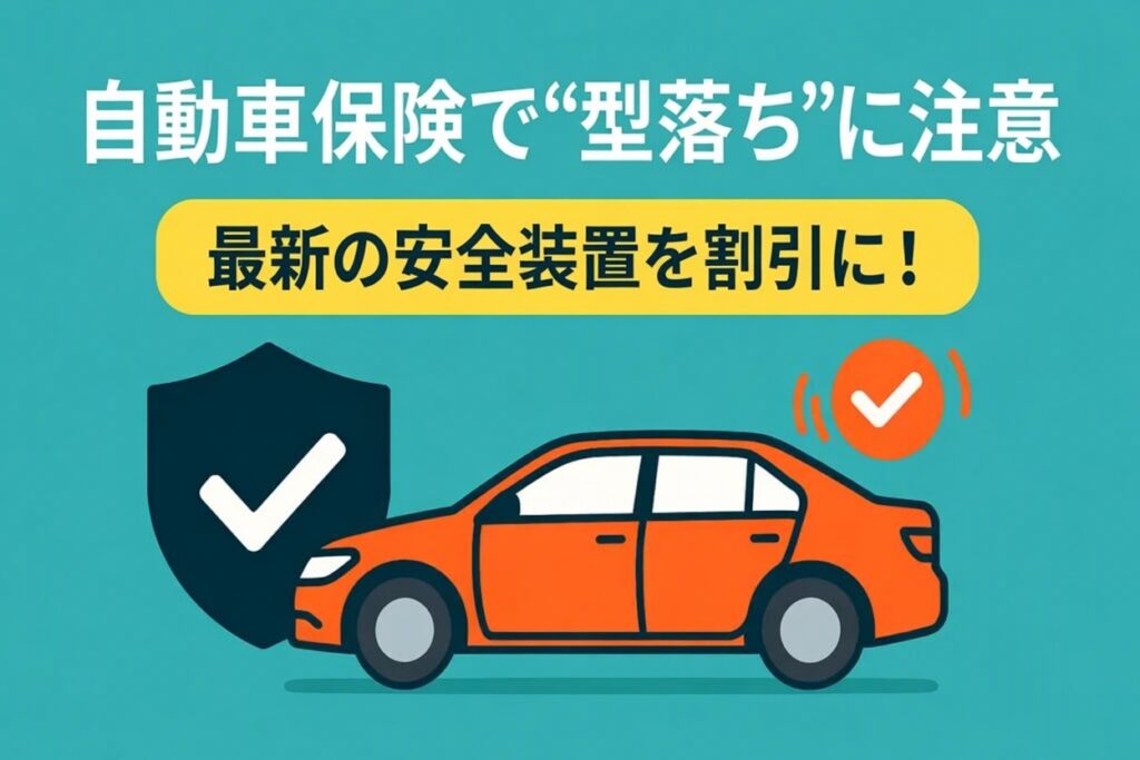 自動車保険の「型落ち」に注意。最新の安全装置割引を反映させる方法