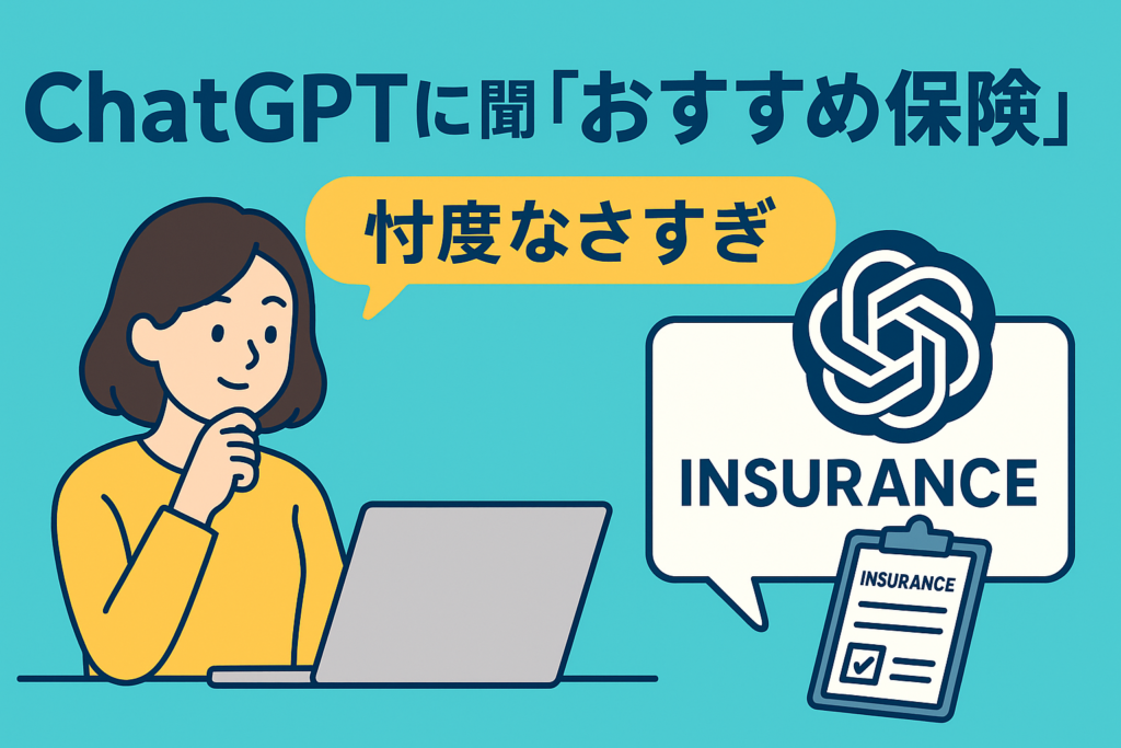 ChatGPTに「最適な保険」を聞いてみた結果、忖度なしすぎて笑った