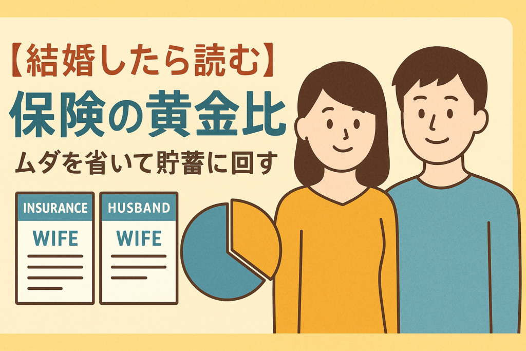 【結婚したら読む】夫婦で入る保険の黄金比。重複を削って貯蓄に回す方法