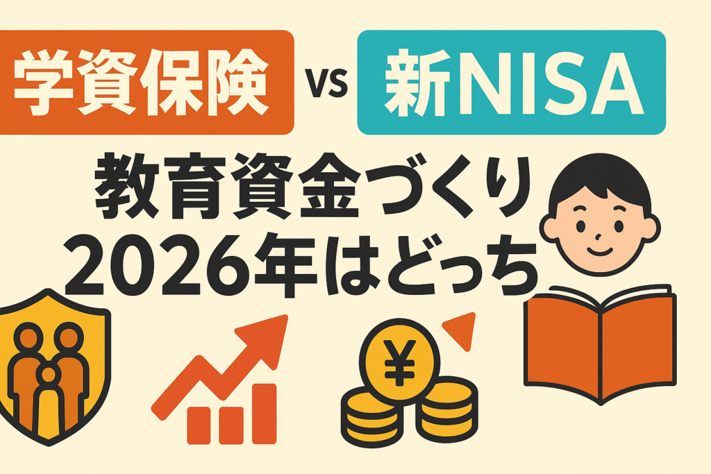 子どもの学資保険 vs 新NISA。2026年の教育資金作りはどっちが正解？