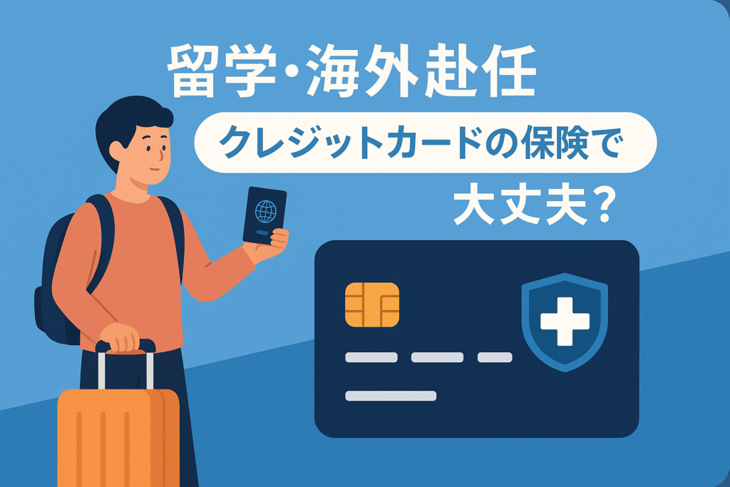 留学・海外赴任が決まったら。クレジットカード付帯保険だけで足りる？