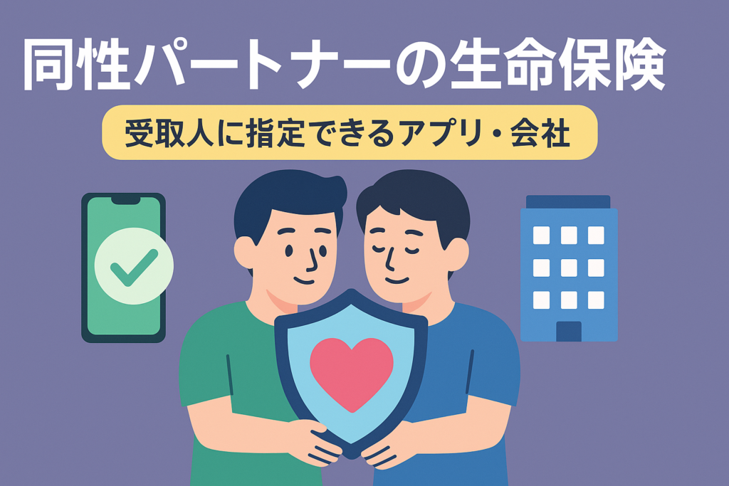同性パートナーとの生命保険。受取人に指定できるアプリ・会社まとめ