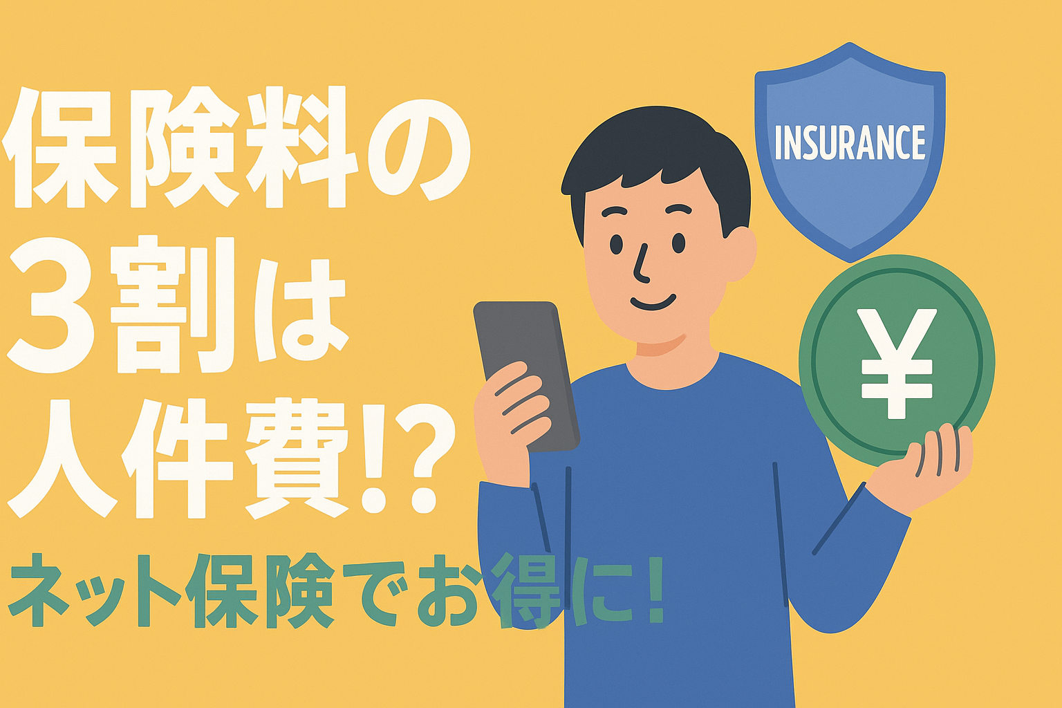 【暴露】保険料の3割は「人件費」？ネット保険に切り替えるだけで得する理由