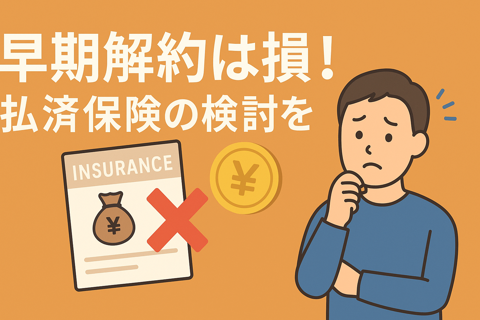 早期解約で大損！積立型保険を辞める前に検討すべき「払済保険」という選択