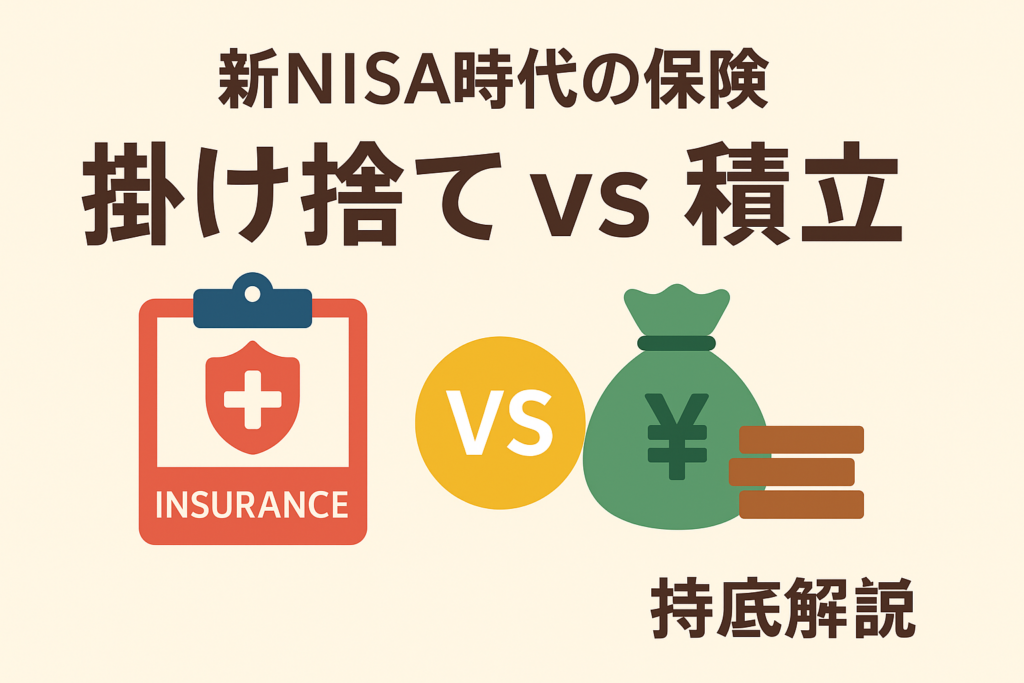 掛け捨てvs積立。新NISA時代の「保険」の正しい持ち方を徹底解説