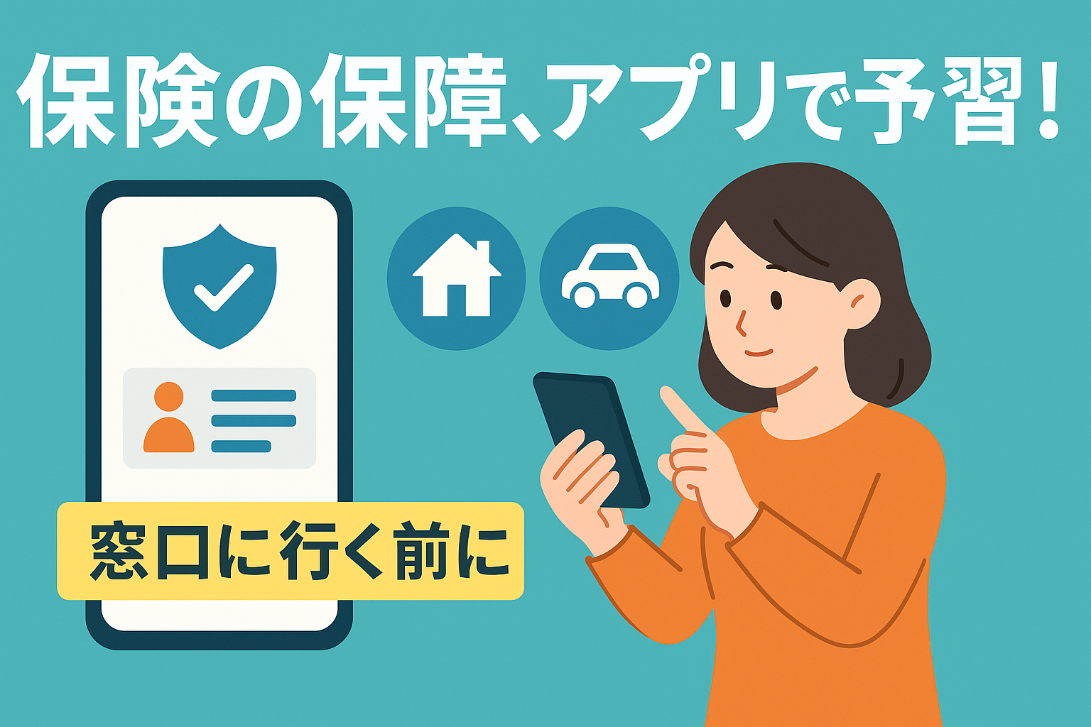 保険の窓口に行く前に！アプリで「自分に必要な保障」を予習すべき3つの理由