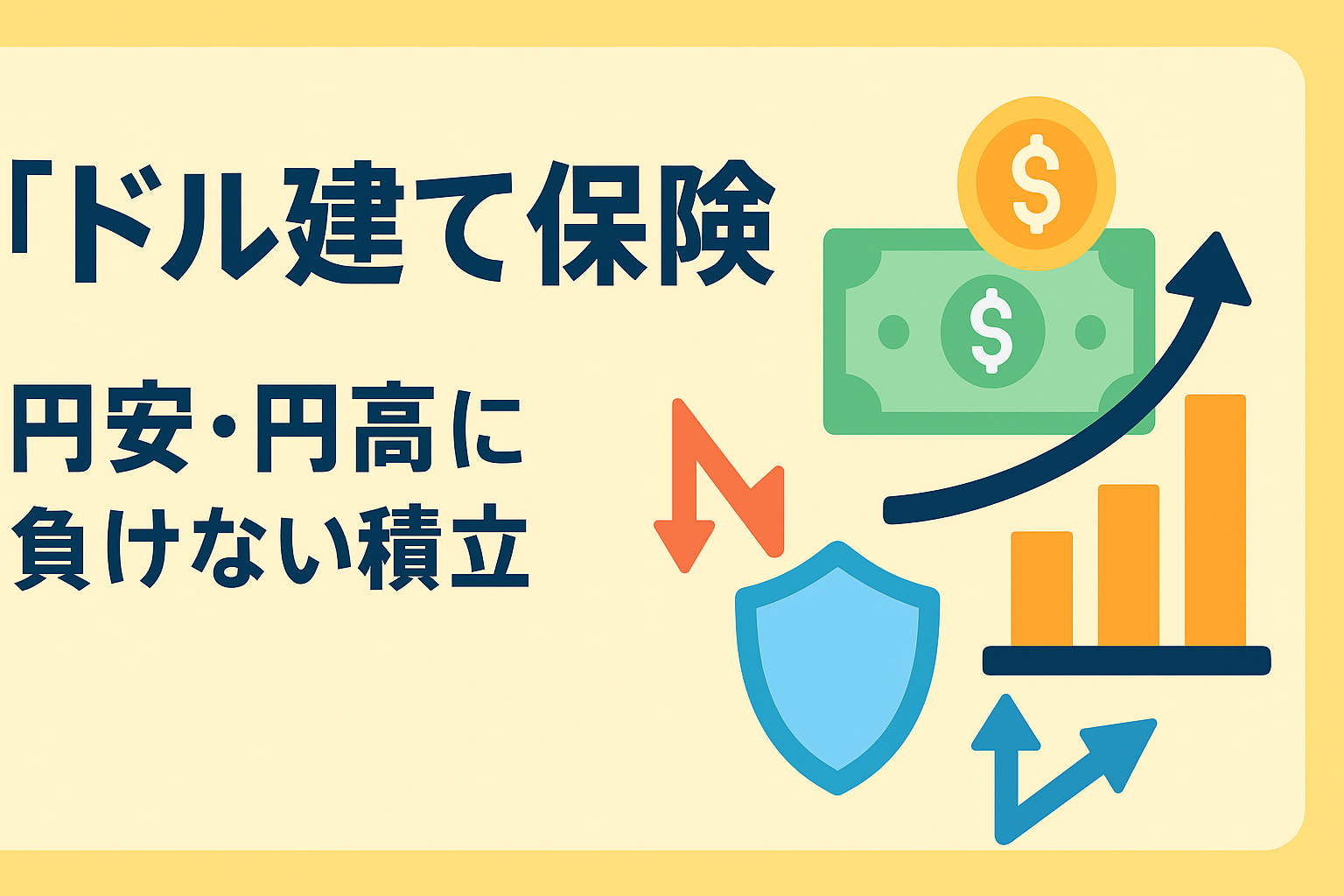 「ドル建て保険」の今。円安・円高リスクに負けない積立戦略