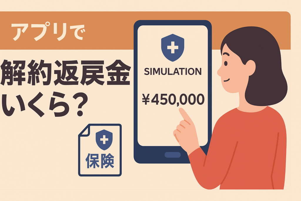 保険の解約返戻金、今解約するといくら？アプリでシミュレーションする手順